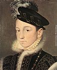 France Canvas Paintings - Portrait of King Charles IX of France